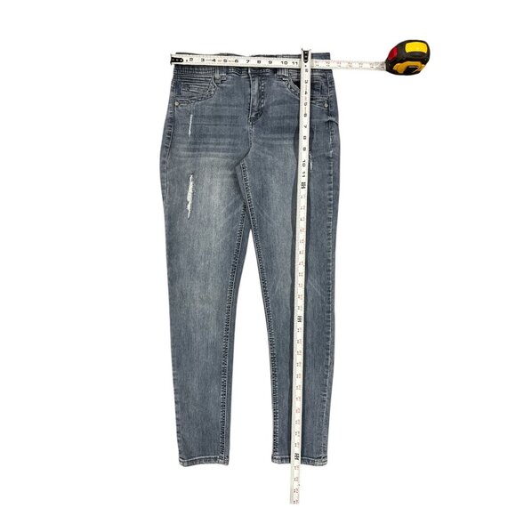 Democracy Womens Skinny Jeans Size 4 "Ab" Technology Distressed Light Wash Denim - Picture 5 of 8
